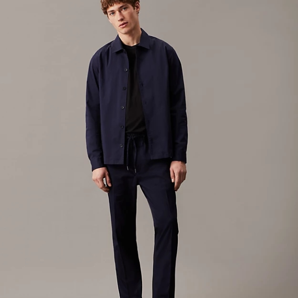 CALVIN KLEIN - STRETCH SATEEN JOGGER PANTS