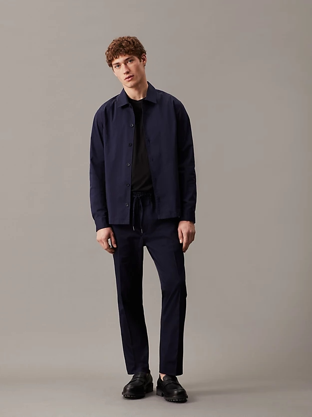 CALVIN KLEIN - STRETCH SATEEN JOGGER PANTS