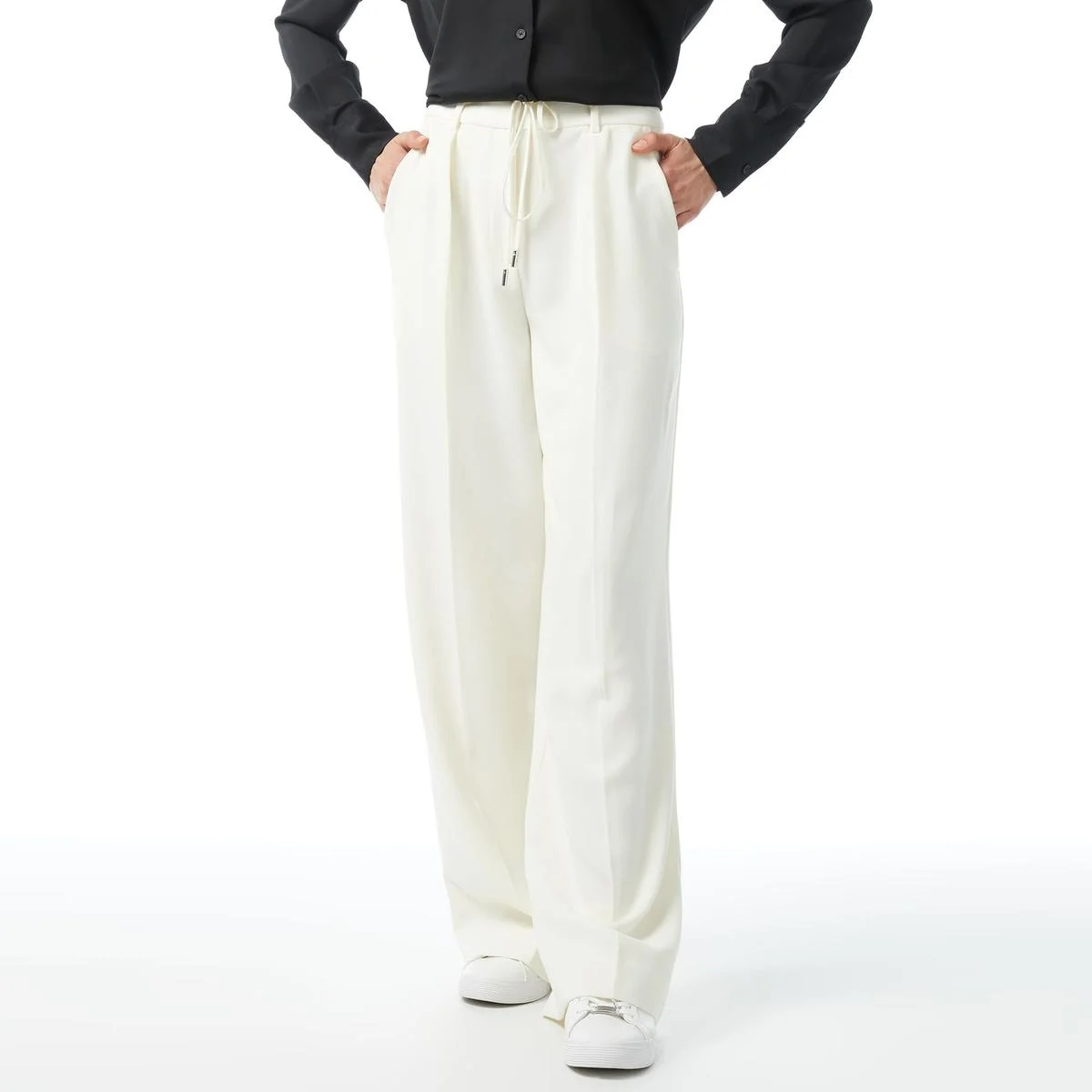 CALVIN KLEIN - TWILL WIDE LEG TROUSER - Image 3