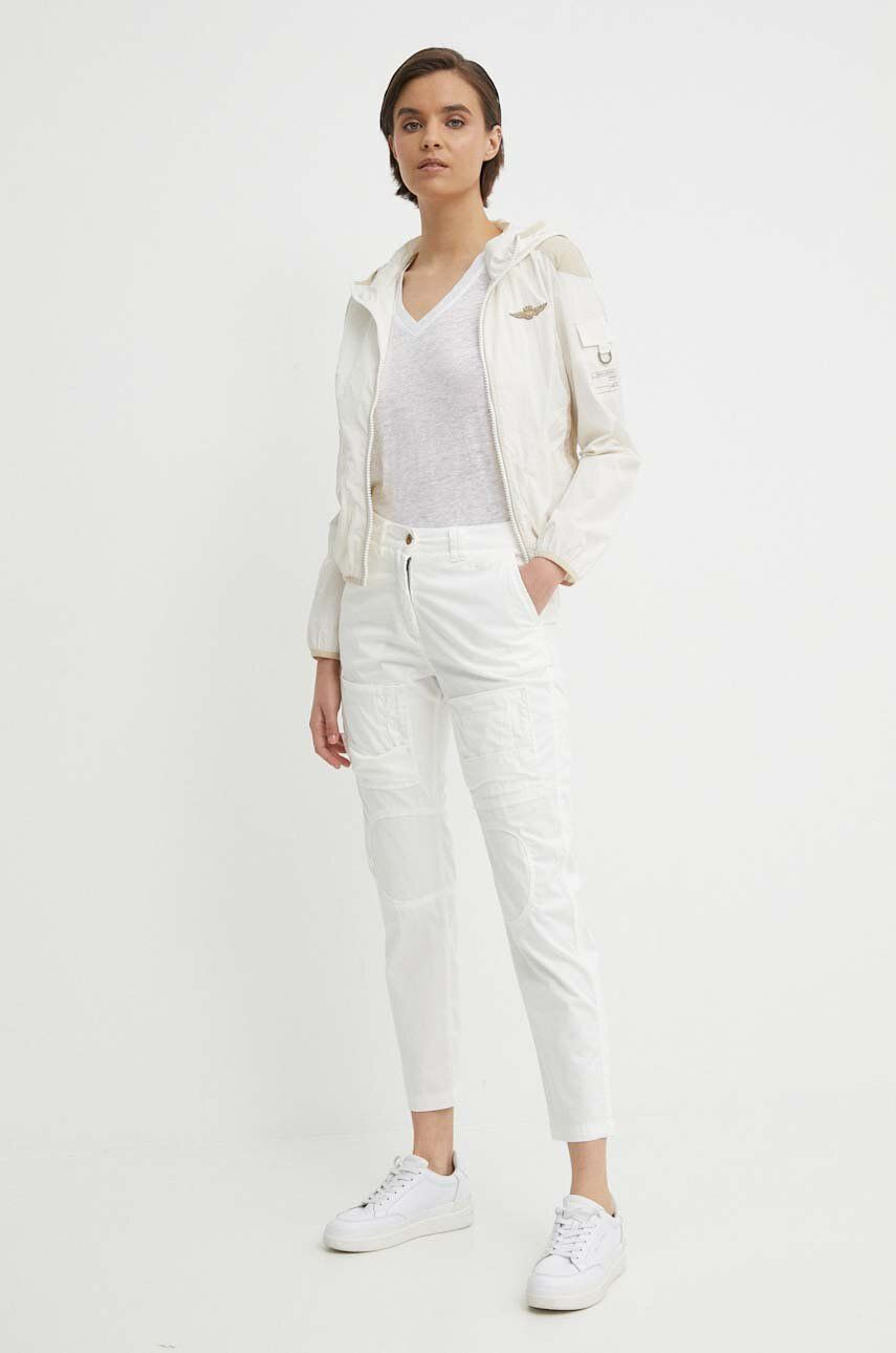 CALVIN KLEIN - LINEN BLEND V NECK TOP - Image 2