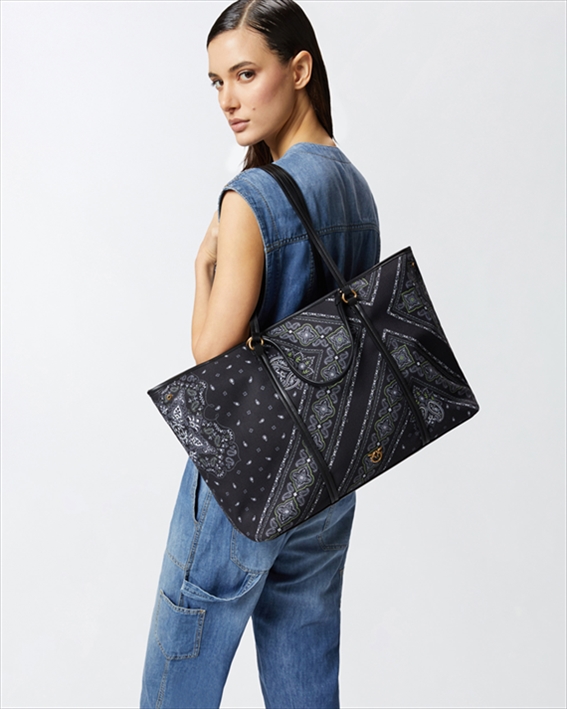 PINKO - SHOPPER EXTRA CANVAS BAG - Image 2