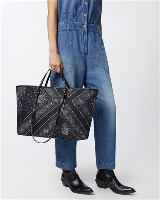 PINKO - SHOPPER EXTRA CANVAS BAG - Image 3