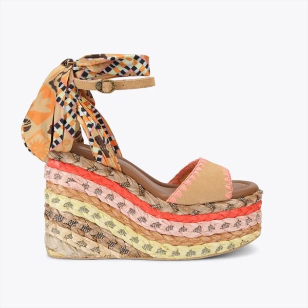 KURT GEIGER - WOMAN CHELSEA SCARF WEDGE SUEDE