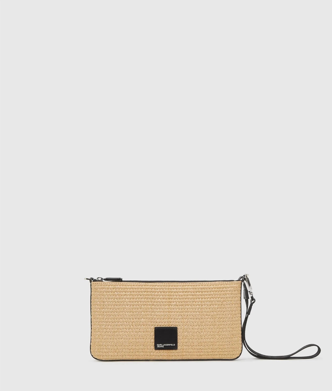 KARL LAGERFELD - BAG LOGO RAFFIA POUCH