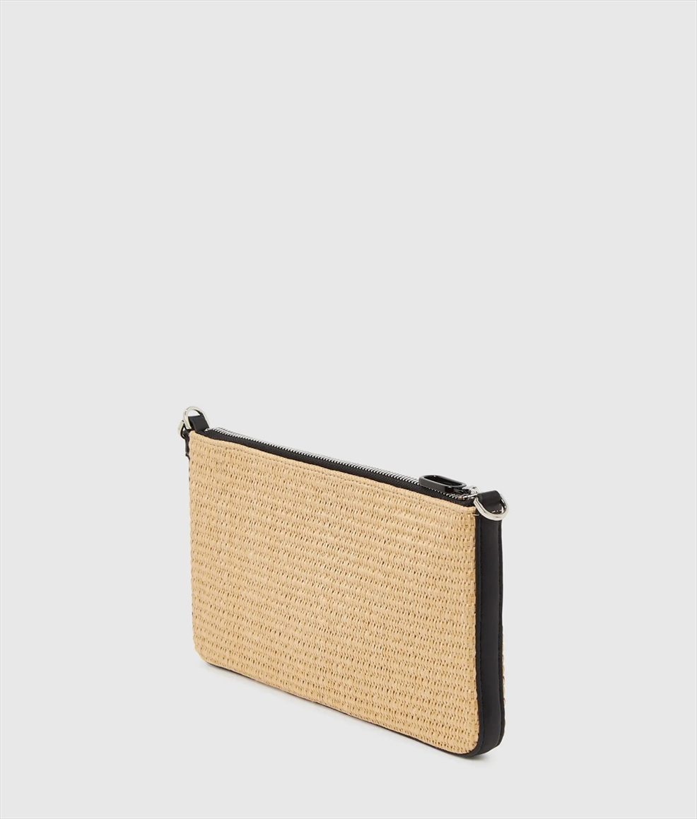 KARL LAGERFELD - BAG LOGO RAFFIA POUCH - Image 4