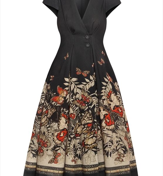 LOTUS- LONG FLARE DRESS